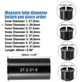 thumbnail image 3 of Unique Bargains 4 Pcs Bicycle Seat Post Tube Adapter Reducing Sleeve 27.2mm to 28.6mm 27.2mm to 30.4mm 27.2mm to 30.8mm 27.2mm to 31.6mm Aluminium Alloy Black, 3 of 7
