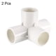 thumbnail image 3 of Conector de codo de PVC de 4 vías, grado de mobiliario, accesorios de esquina en forma de T de 3/4 pulgadas, color blanco, 2 piezas, 3 of 3