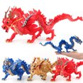 thumbnail image 4 of Amyove Figurines d'Action de Dragon Chinois de Simulation Figurines Réalistes Modèle Ornements Jouets pour Enfants Cadeaux Décoration de Maison Dragon Rouge, 4 of 9