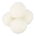 thumbnail image 1 of Uxcell 4 Paquetes de Pelotas de Secadora, Pelotas de Secadora de Lana de 1.6 Pulgadas para Ropa, Blancas, 1 of 5