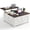 White, variant on JIOABL Farmhouse Lift Top Coffee Table with Charging Station and Hidden Storage, Square Center Table for Living Room, Brown