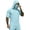 Sky Blue, variant on Mens UPF 50 Sun Protection Shirts Hoodie with Mask Quick Dry Short Sleeve Lightweight Fishing Shirt Hiking Top White XL