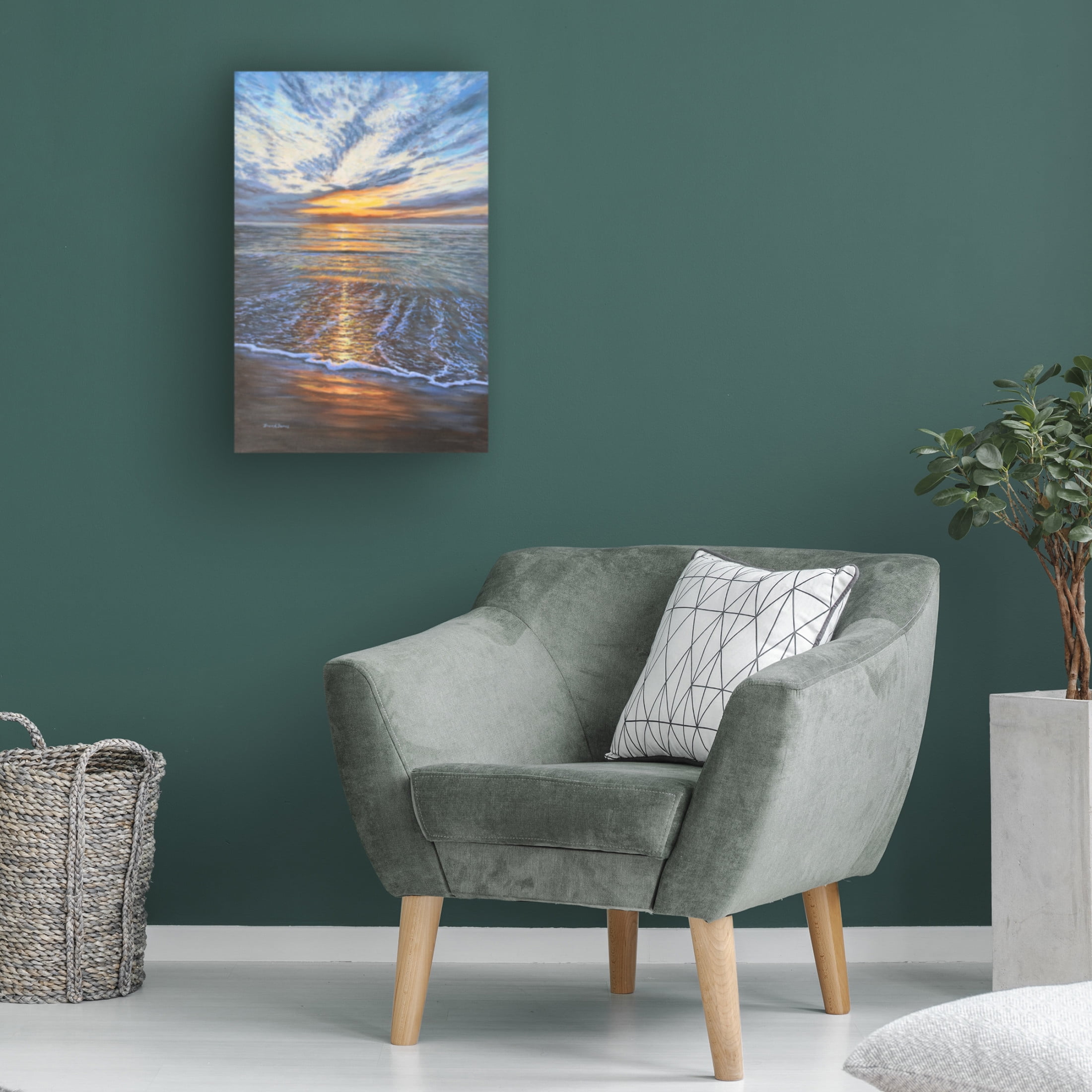 Canvas Wall Art - Bruce Dumas 'Mystical Shore' Wall Art for Living Room, Bedroom, or Office Décor by Trademark Fine Art - 16 x 24 Inches