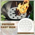 thumbnail image 3 of Uxcell Grille de Foyer Inférieure, Grille Ronde de Barbecue 6,3 Pouces de Remplacement en Acier Inoxydable, 3 of 7