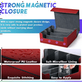 thumbnail image 3 of Card Storage Box for Trading Cards, 1800+ PU Card Deck Case, Magnetic Closure Card Box for Magnetic Game Cards Red, 3 of 10