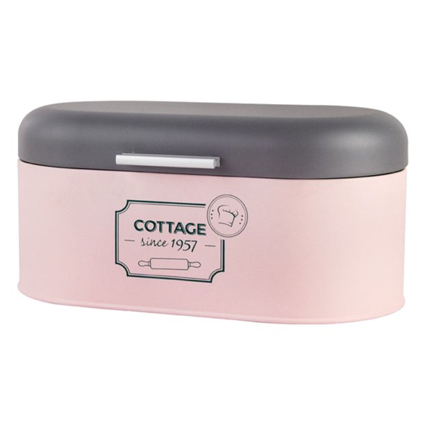 Cubo de Pan Sunnimix Metal Con Tapa Ahorro de Espacio Organizador de Almacenamiento 345x190x160mm