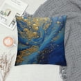 thumbnail image 2 of ARISTURING Marble Texture Natural Luxury Navy Blue Gold Painting Set of Decorative Throw Pillow Cases Sofa Cushion Covers for Couch Bedroom Living Room Car Home Decor, 2 of 5