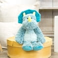 thumbnail image 2 of DEMDACO Drake Mellow Fellows Dinosaur Turquoise Children's Plush Stuffed Animal Toy, 2 of 7