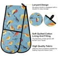 thumbnail image 4 of Dailycode Double Sided Oven Mitt with Loop Heat Resistant Kitchen Long Potholders 7" x 35" Cartoon Little Birds, 4 of 6