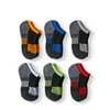 Athletic Works Boys' No Show Socks, 6 Pack