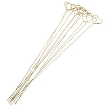 Milisten 10 Pcs Card for Floral Bouquet Display Pick Wedding Decor Golden