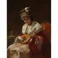 thumbnail image 2 of Angelo Ribossi 12x14 Gold Ornate Wood Frame and Double Matted Museum Art Print Titled - The Cittern, 2 of 4