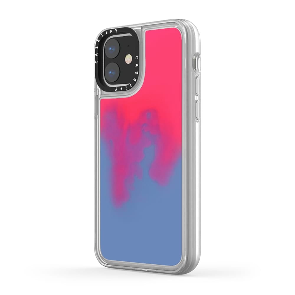 Casetify Neon Sand Liquid Case Hotline (Blue/Pink) for iPhone 11 