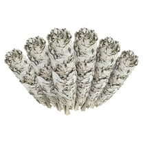 6 Pack - Premium California White Sage Smudge Sticks, Each Stick Approximately 4 Inches Long - Incense Garden Brand. Made in USA.