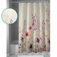 thumbnail image 3 of 72x78 Inch Shower Curtain Spring Floral Bathroom Decor Waterproof Fabric Bathtub Bath Curtains Decorative Vintage Farmhouse Flowers Extra Long Shower Curtain Set with Hooks, 3 of 6