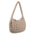 thumbnail image 1 of Bolsa acolchada UIXIZQ para mujer, acolchada, de nailon, color caqui, 1 of 7