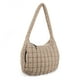 thumbnail image 1 of Bolsa acolchada UIXIZQ para mujer, acolchada, de nailon, color caqui, 1 of 7