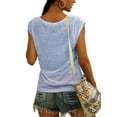 thumbnail image 2 of Sherrylily Women Cap Sleeve T-Shirt Casual Loose Fit Tank Tops S-2XL(US 4-22), 2 of 2