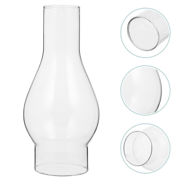 LongYTong Oil Lamp Chimney Vintage Glass Chimney Shade Antique Clear Kerosene Hurricane Lamp Globe Shades Replacement Oil Lantern Shade Cover