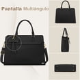 thumbnail image 3 of Bolsa Para Mujer Moda Tote Bag Bandoleras Laptop Color Negro, 3 of 3