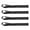 Black, variant on 4pcs Mutipurpose Tie Down Luggage Straps for Securing ATV Garden Equipment