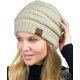 thumbnail image 2 of Autorización：Gorro unisex grueso, suave, elástico, tejido de cable, cálido, con forro difuso, Skully Adepaton WMZL-73-1, 2 of 4