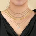 thumbnail image 4 of JeenMata Multipack 6 pc Women Layered Necklace Pendant, Yellow Gold Plating, Gold Chain, Choker Necklace, Herringbone Layered Necklace Jewelry Gift, 4 of 7