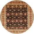 thumbnail image 1 of Ahgly Company Indoor Round Mid-Century Modern Orange Oriental Area Rugs, 7' Round, 1 of 6