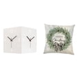 thumbnail image 1 of Reloj de pared de doble cara,Reloj de pared de esquina de doble cara para decoración del hogar,Reloj de esquina de metal con diseño creativo,sin tictac.,Funda de almohada,Funda de almohada, 1 of 8
