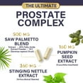 thumbnail image 4 of Prostate Health Supplements for Men - 3X Strength with Saw Palmetto Blend Stinging Nettle Root & Pumpkin Seed Support Complex - Supports Bathroom Trips Prostate & Urinary Health - 120 Capsules, 4 of 10