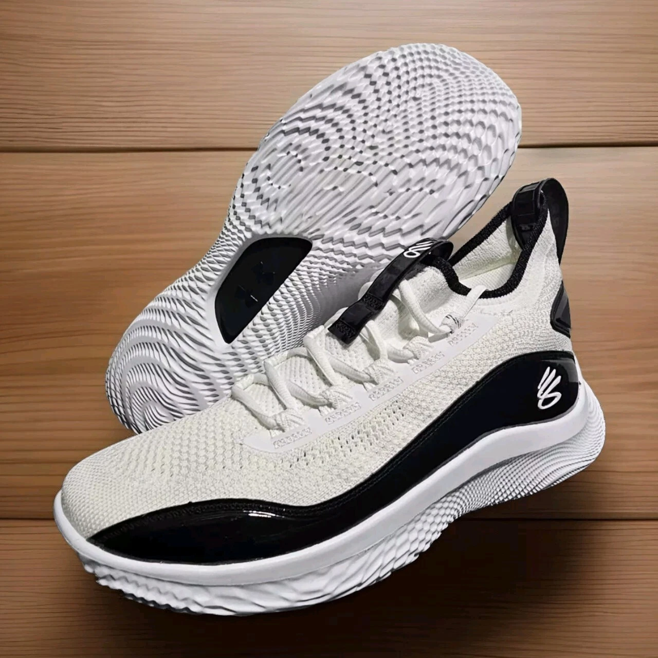 Under Armour Curry Flow Basketball Shoes White Black 3024785  display picture 2