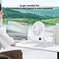thumbnail image 3 of Ventilador De Escritorio USB, Pantalla Digital, Ventilador De Mesa Portátil De Viento Fuerte Con 3 Velocidades, Delgado Para El Hogar, Oficina, Dormitorio, Portátil, Al Aire, 3 of 7