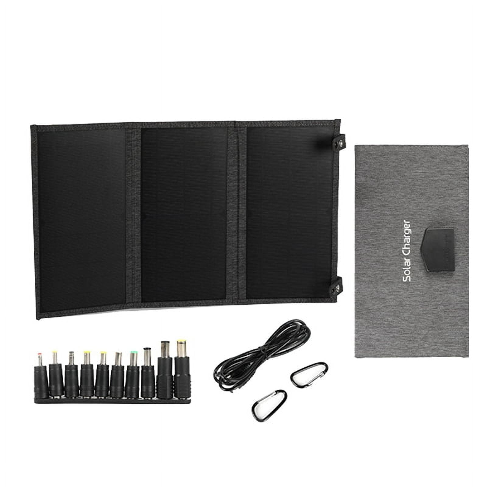 Swiss Tech Foldable Solar Panel, 30W, USB-A and USB-C, Phone