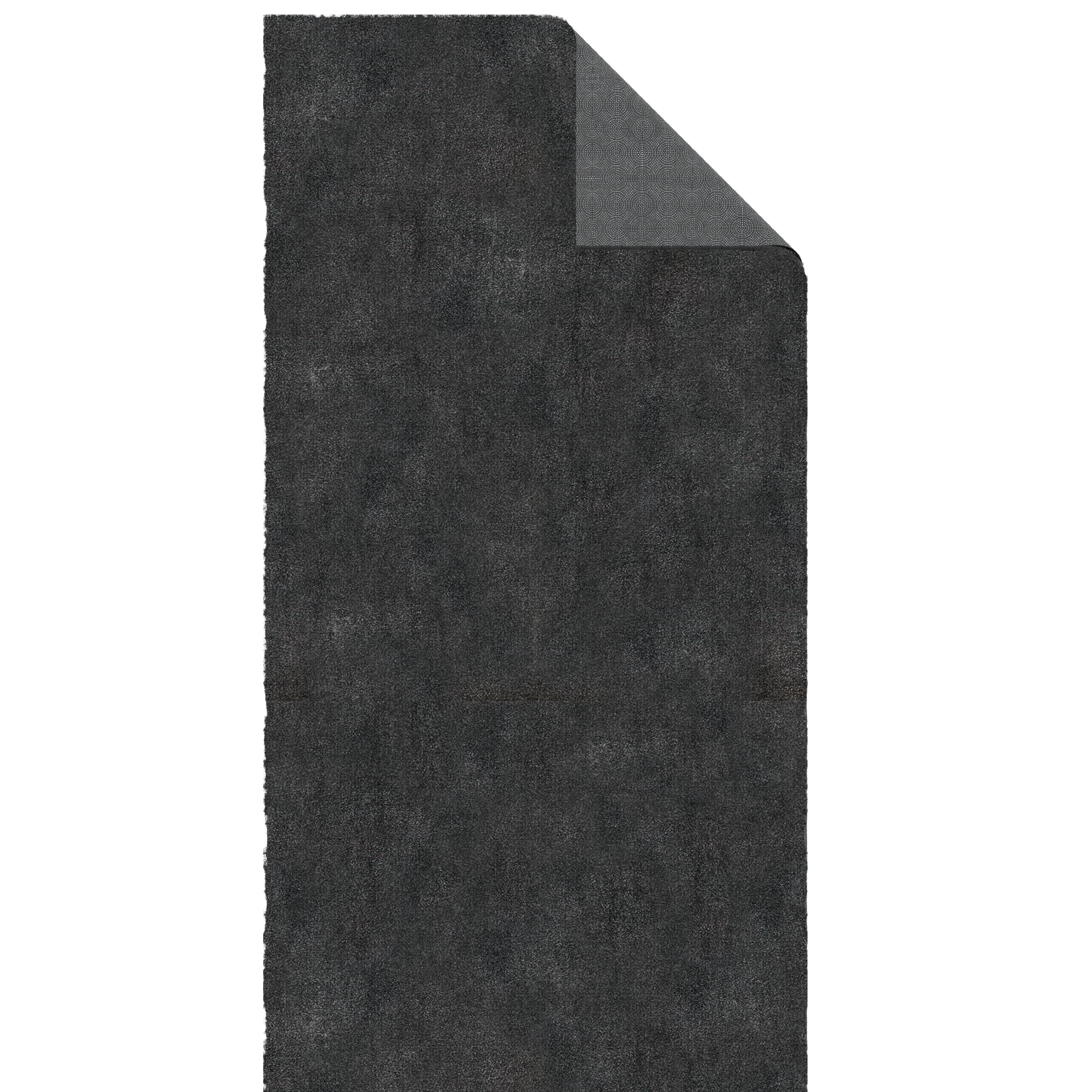 Ottomanson Plush Hallway Runner Rug 2'7" x 13' – Soft Non-Slip Indoor Runner, Charcoal