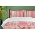 thumbnail image 2 of Ambesonne Pink Duvet Cover Set, Joyous Monochrome Flower Love, Calking, Dried Rose and Coral, 2 of 4