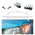 thumbnail image 5 of MERRYHAPY 2 Pairs Black Decorative Eyelashes for Car Headlights, Stylish Auto Accessories for Vehicle Exterior, 5 of 8