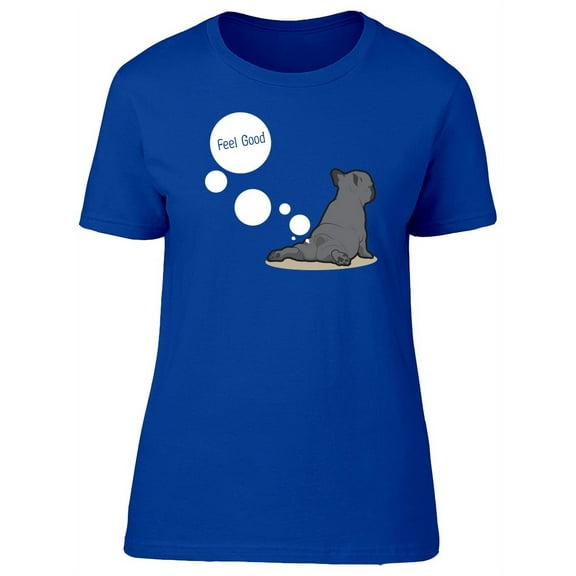 Funny French Bulldog Yoga Fart Tee Women's -Image by Shutterstock
