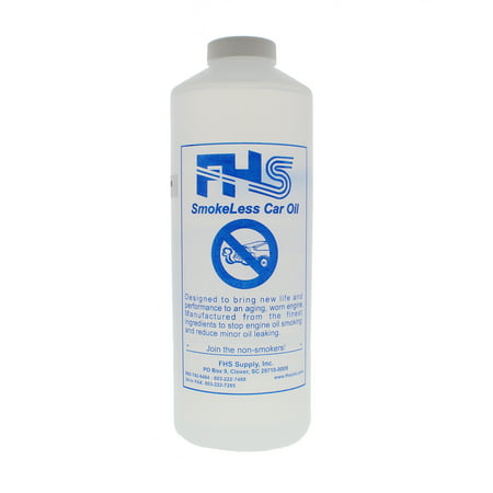 FHS SmokeLess Lite Car Oil, High Performance Oil Blend for Smoking Engines, 1 (Best Oil Additive For Smoking Engine)