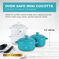 thumbnail image 2 of Bruntmor 8.5oz Oven Safe Mini Cocotte Ceramic Ramekins For Baking, Mini Casserole, 2 of 7
