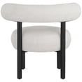 thumbnail image 3 of Meridian Furniture Bordeaux Cream Boucle Fabric Accent Chair, 3 of 32