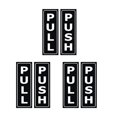 thumbnail image 1 of 6 Pcs Adhesive Stickers Door Stickers Push Pull Door Sign Door Sign Decals Push Vinyl Sticker, 1 of 3