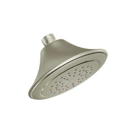 Moen Brushed Nickel One-Function 6-1/2" Diameter Spray Head Standard