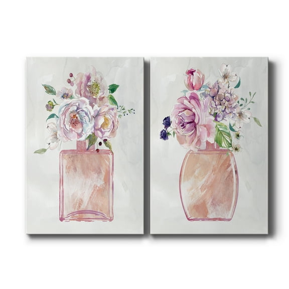 Fragrance of Summer I Premium Gallery Wrapped Canvas - Ready to Hang - Set of 2 - 18 x 27 Each
