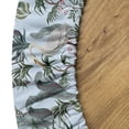 thumbnail image 5 of Ambesonne Bird Print Fitted Round Tablecloth, Vintage Storks Peony Art, 56"- 60" Diameter, Pale Purpleblue Soft Blue, 5 of 5