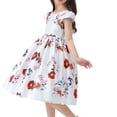 thumbnail image 5 of TAIAOJING Girls' Dress Summer Girls' New Short Sleeved Children's Skirt Elegant Casual Dress Sundress Daily Wear., 5 of 7