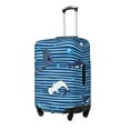 thumbnail image 2 of Gaeub Sharks on White Blue Striped Elastic Luggage Cover with Concealed Zipper Dust-Proof Luggage Cover Protector - 18-32 inch - Small, 2 of 9