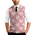thumbnail image 2 of Mens Valentines Day Sweater Vests V Neck Sleeveless Cardigan Vest Knitwear, 2 of 7