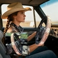 thumbnail image 3 of 15" Retro Western Cowboy Car Universal Steering Wheel Cover, Anti-Slip Design Easy to Install, 3 of 6