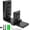 1 Pack, variant on Sliding Barn Door Bottom Floor Guide,Wall Mount Barn Door Floor Guide,Adjustable U Shape Flexible Flush Design-Black(2 Pack)