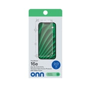 onn Glitter Frame Glass Screen Protector with Easy Application Tray for iPhone 17e / iPhone 16e / iPhone 14 / iPhone 13 / iPhone 13 Pro